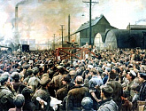 «Выступление В. И. Ленина на митинге рабочих Путиловского завода»